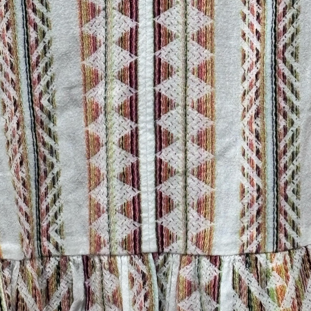Velvet Striped Multicolor Mini Dress - Picture 3 of 11